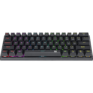 Mehāniskā tastatūra CAIRON GK-081 RGB apgaismojums Melns