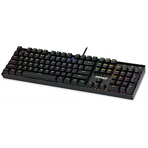 MIRAX GK-352 mehāniskā tastatūra RGB apgaismojums Melns