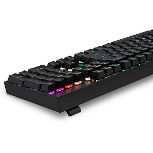 MIRAX GK-352 mehāniskā tastatūra RGB apgaismojums Melns