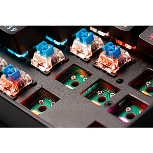 MIRAX GK-352 mehāniskā tastatūra RGB apgaismojums Melns