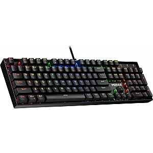 MIRAX GK-352 mehāniskā tastatūra RGB apgaismojums Melns