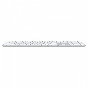 Burvju tastatūra ar Touch ID un ciparu tastatūru Mac modeļiem ar Apple mikroshēmu - angļu (ASV) - baltas taustiņi