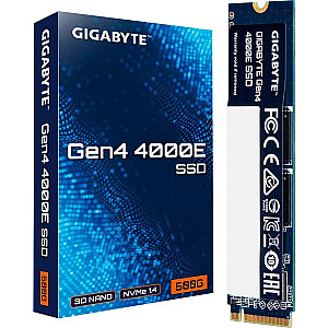 Gigabyte SSD Disk 4000E 500GB M.2 2280 PCI-E x4 Gen4 NVMe (G440E500G)