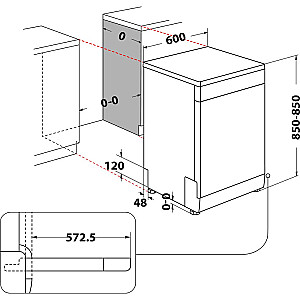 Whirlpool WFO 3P31 PL X Brīvi stāvošs 15 vietu iestatījums D