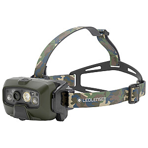 Ledlenser HF8R Core RGB Kamuflāža - Galvas lampa LED, zaļa