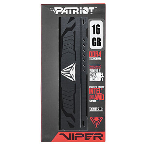 Patriot Memory Viper Steel PVS416G360C8 atmiņas modulis 16 GB 1 x 16 GB DDR4 3600 MHz