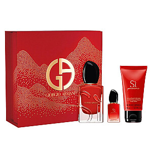 SET GIORGIO ARMANI Si Passione EDP purškiklis 50ml + EDP 7ml + KŪNO LOSJONAS 50ml