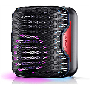 Sharp PS-919 Party Speaker 130 Вт, Bluetooth, черный, со встроенным аккумулятором, TWS, USB, LED, IPX5, 14 ч