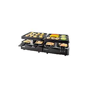 Unold Raclette Išplečiamas 8 asmenims juodas Schwarz (48755)