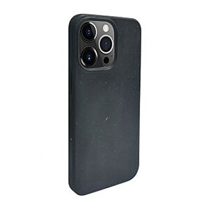 iLike Apple iPhone 14 Pro Max Silicone plastic case Eco Print Design Black