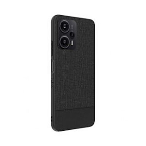 iLike Xiaomi Redmi Note 12 / Poco X5 Plastic Leather Back Cover Black