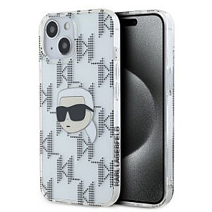 Karl Lagerfeld - Karl Lagerfeld IML Electroplated Karl Head Case for iPhone 15 Transparent