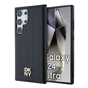 DKNY - DKNY PU odos pakartotinio rašto krūvos logotipas Magsafe dėklas Samsung Galaxy S24 Ultra juodas