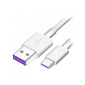 Huawei Huawei AP71 Быстрая зарядка USB-C Дата-кабель 5A 1м Белый (Оптовая упаковка)