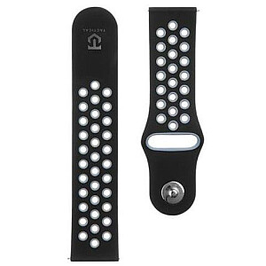 Tactical Double Silicone Band 22mm Black