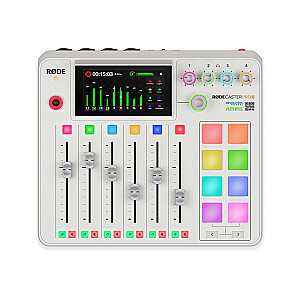 RØDE RODECaster Pro II White - podcastų gamybos studija, balta