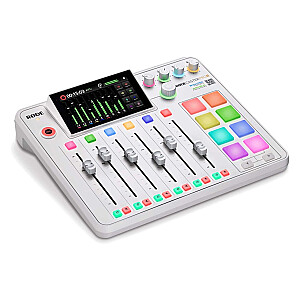 RØDE RODECaster Pro II White - podcastų gamybos studija, balta