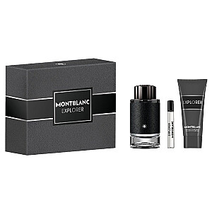 SET MONT BLANC Explorer EDP smidzinātājs 100ml + MINIATURA EDP 7,5ml + DUŠAS ŽELEJA 100ml