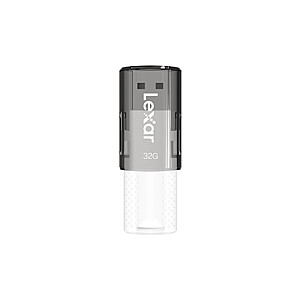 Флэш-накопитель Lexar JumpDrive S60 32 ГБ, USB 2.0, черный / бирюзовый