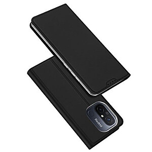 Dux Ducis Xiaomi Redmi 12C / Redmi 11A / Poco C55 / Чехол Flip Cover Card Wallet Stand Черный