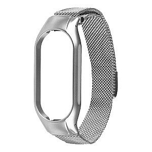 Тактический Xiaomi Loop Magnetic Steel Band Mi Band 7 Silver