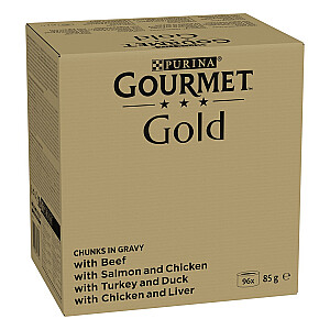 PURINA GOURMET GOLD gabalėliai padaže 96x85g