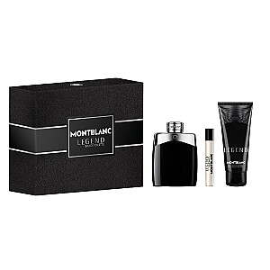 SET MONT BLANC Legend EDT smidzinātājs 100ml + MINATURA 7,5ml + DUŠAS ŽELĒ 100ml