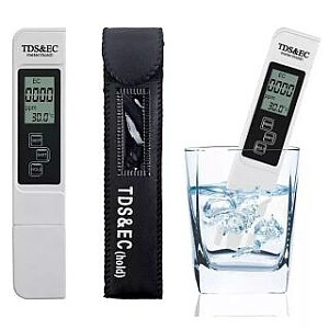 IVY Aqua A1 3in1 Water Quality&Hardness meter pen measures TDS EC Temperature + Pouch White