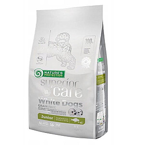 NATURE'S PROTECTION Superior Care White Dogs Grain Free Junior Small Białoryba - sausais ēdiens kucēniem - 1.5 kg