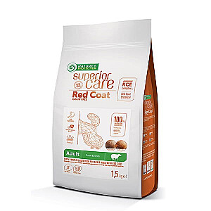 NATURE'S PROTECTION Superior Care Red Coat Grain Free Adult Small Lamb - сухой корм для собак - 1.5 кг