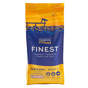 Fish4Dogs Finest Ocean su balta žuvimi Suaugusiems (S) 6kg