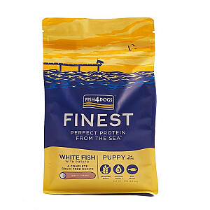 Fish4Dogs Finest White Fish kucēnu mazo šķirņu 1.5kg