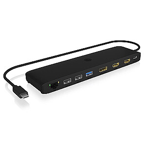 IB-DK2116-C Dokstacija 12 vienā, HDMI, DP, LAN, USB