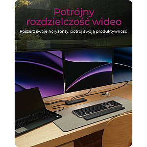 IB-DK2116-C Dokstacija 12 vienā, HDMI, DP, LAN, USB