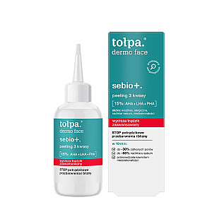 TOŁPA Dermo Veido Sebio+ šveitiklis AHA+LHA+PHA 50ml