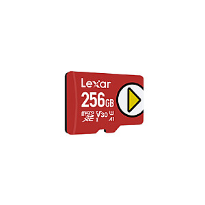 Lexar Play UHS-I MicroSDXC, 256 ГБ, флэш-память класса 10, красный, 150 МБ / с