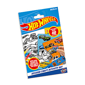 HOT WHEELS uzlīmju aktivitāšu komplekts