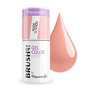 BRUSHUP Gel Color UV/LED hibrīdais nagu laka Nude is Good 5g