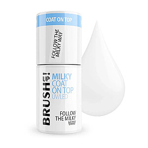 BRUSHUP Milky Coat On Top UV/LED молочный топ гибридный Follow The Milky Way 5g