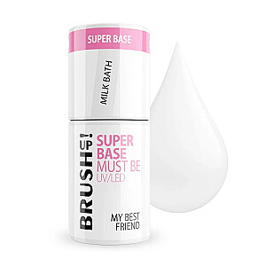 BRUSHUP Super Base Must Be UV/LED bāze hibrīdā nagiem My Best Friend Milk Bath 5g