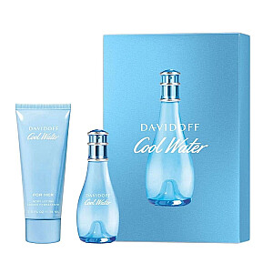 SET DAVIDOFF Cool Water Woman EDT purškiklis 30ml + Kūno losjonas 75ml