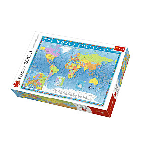 Puzle Pasaules politiskā karte, 2000 gab