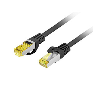 Patchcord cat.6 S/FTP 3m melns PCF6A-10CU-0300-BK