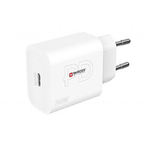 Skross Power Charger 30W EU USB charger Max. output current 3 A USB-C (Power Delivery) No. of outputs White