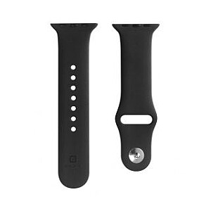 Evelatus Apple Watch 42/44/45mm Silicone Loop Watch Straps (S/M 110mm) Black