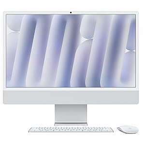 iMac 24 дюйма: M4 10/10, 24ГБ, 512ГБ SSD - Серебристый
