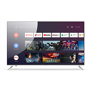 Allview Qled65ePlay6100-U 65" (165cm) 4K UHD QLED Smart Android TV with Google Assistant Remote, Silver metallic frame