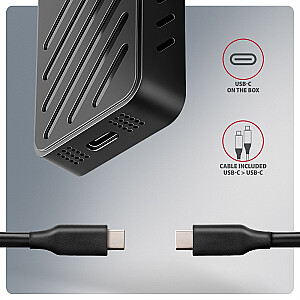 EEM2-20G Внешний алюминиевый корпус USB-C 3.2 Gen 2 M.2 NVMe SSD 20Gbps