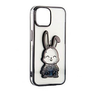 iLike Apple iPhone 11 Silicone Case Print Desire Rabbit Black