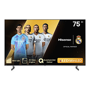 Hisense Mini LED Smart TV | 75U6NQ | 75" | Smart TV | VIDAA OS | UHD | Melns